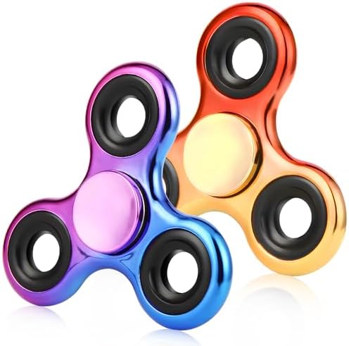 2PCS Metal Fidget Spinners – Fidget Toy for Kids & Adults