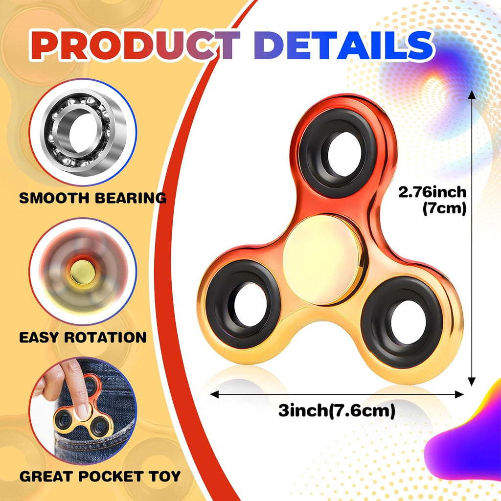 2PCS Metal Fidget Spinners – Fidget Toy for Kids & Adults